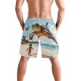 thumbnail image 3 of Flying Turtle Small Size Men's Quick Dry Beach Shorts with Mesh Lining, Lightweight, 3 of 8