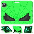 thumbnail image 3 of ELEHOLD for iPad Pro 11 inch Rugged Case, Cute Cartoon Kids Friendly Built-in Double Kickstand Full Protection Shockproof Children Case iPad Pro 11 2022/2021/2020/2018 & iPad Air 4th/5th,Green+Black, 3 of 9