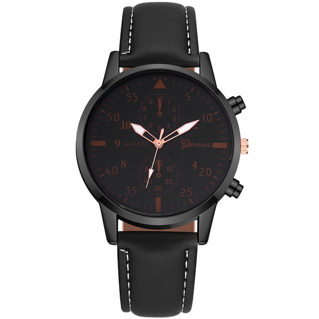 Reloj de cuarzo para hombre, relojes de moda para hombre, relojes de cuero, relojes casuales, relojes de pulsera con cristales, relojes de pulsera ...