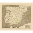 thumbnail image 2 of Thomas 30x26 White Modern Wood Framed Museum Art Print Titled - Spain Portugal - Thomas 1812, 2 of 4