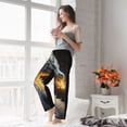 thumbnail image 5 of Salouo Golden White Fire Dragon Print Women's Pajama Pants Casual Loose Sweatpants PJs Flowy Pants Drawstring Palazzo for Women Wide Leg Pants Lounge Pajama -, 5 of 8