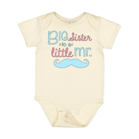 

Inktastic Big Sister to a Little Mr Gift Baby Girl Bodysuit
