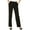 Black, variant on KASPER Womens Black Stretch Pocketed Zippered Tab-waist Mid-rise Trouser Wear To Work Straight leg Pants 12