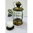 thumbnail image 5 of Antique Maritime Candle Lantern Round Iron Ship Candle Lamp Hanging Lamps Home Decor for Indoor and Outdoor Vintage Nautical Hanging Home Decor Candle Lamp Antiue, 5 of 5
