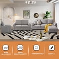 thumbnail image 4 of Pingliang Home 4 Piece Sofa Set,Sectional Sofa Couch with Storage Ottoman and Storage Pockets, L Shaped 3 Seater+Ottoman+Loveseat+Accent Chair,Living Room Furniture Set for Apartment Apt Living Room, 4 of 9