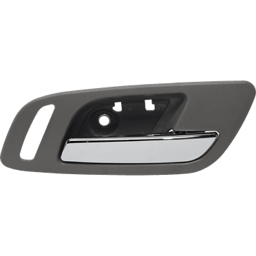 Interior Door Handle Compatible with 2007-2014 Chevrolet Tahoe 2007-2013 GMC Sierra 1500 Front, Right Passenger Gray bezel with chrome lever