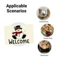thumbnail image 5 of JOOCAR Welcome Snowman Christmas Holiday Table Mats Set of 4 for Home Kitchen Table Decor 12x18 inch, 5 of 5