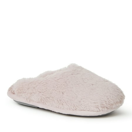 Dearfoams Kid's Brin Furry Pile Scuff Slipper