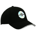 thumbnail image 3 of Pokemon Holographic Pokeball Men's Elie Flex Black Baseball Cap, 3 of 6