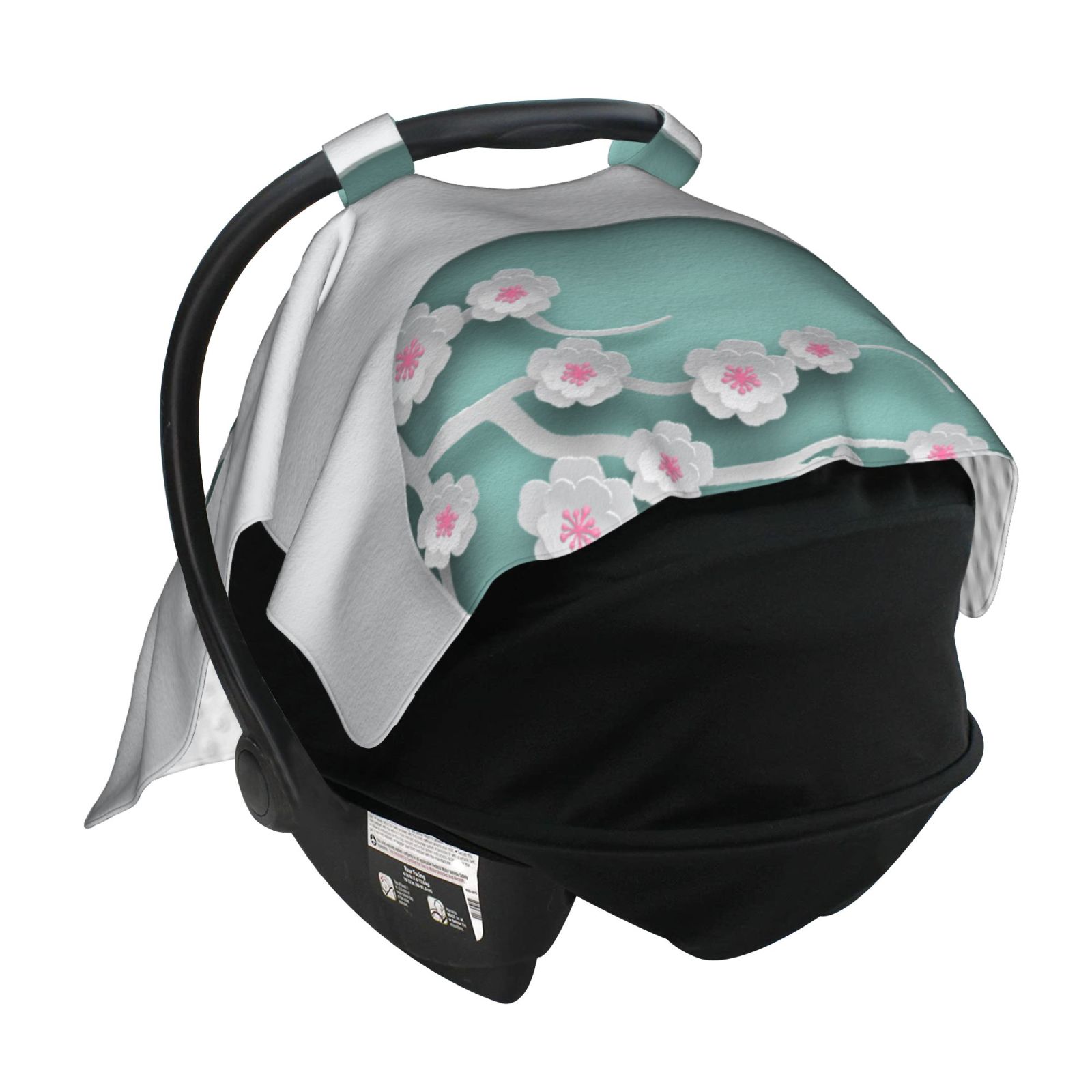 Car Seat Cover Baby - Happy Mother's Day (4) Breathable Infant Car Seat Cover for Baby Carseat, Lightweight Comfort Baby Essentials Must Haves Newborn Stuff for Girl Boy