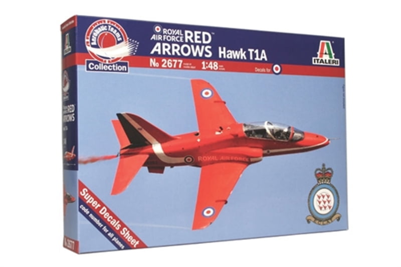 Maquette Avion Red Arrows Hawk T1A Italeri 1:48 - RAF - Neuf