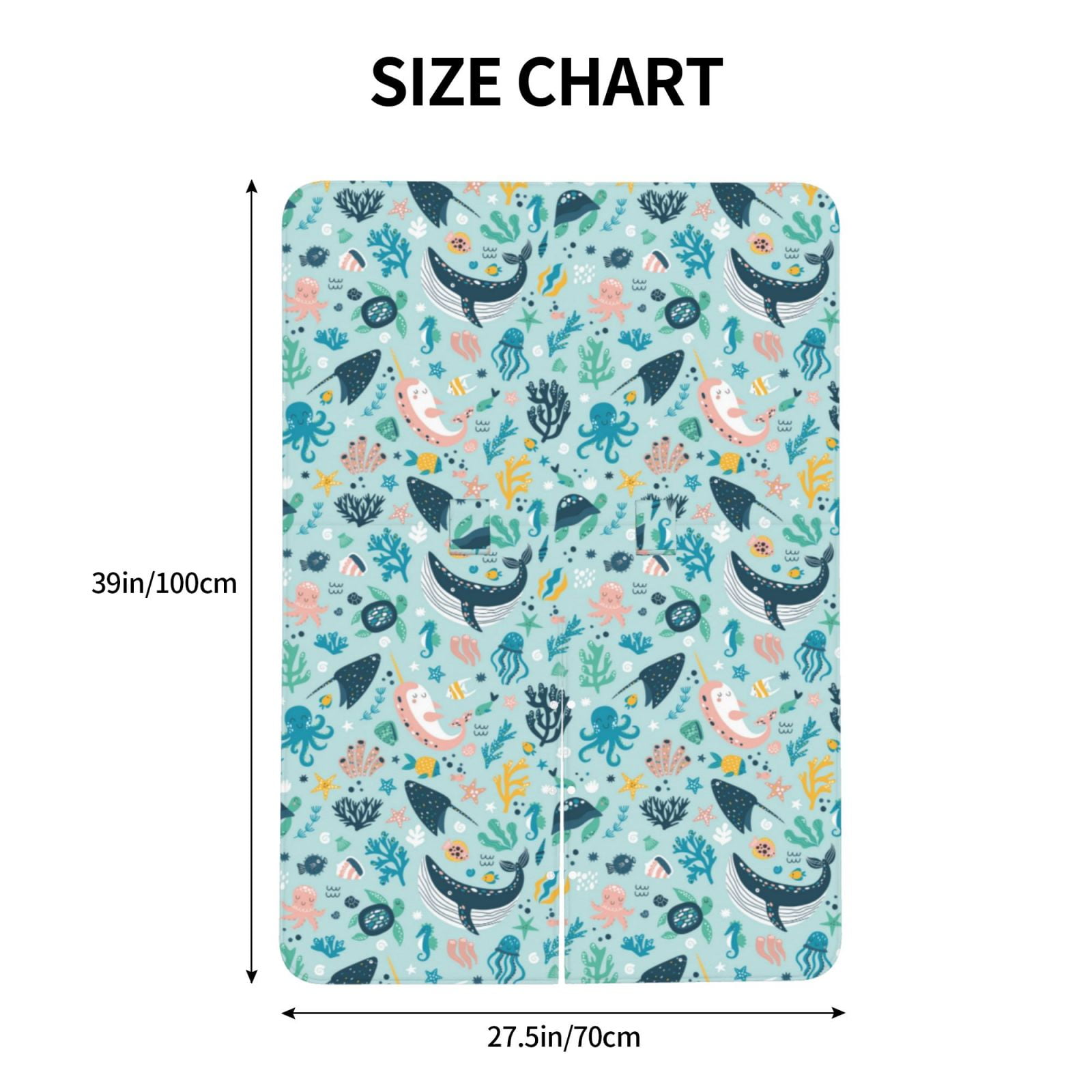 Naloa Sea Life Baby Car Seat Cover, Breathable Baby Carrier Cover, Multiuse Baby Carrier Cover & Nursing Breastfeeding Cover