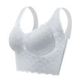 thumbnail image 1 of Sujetador deportivo de verano sin aros de acero con espalda sin costuras y lados altos de talla grande para chicas gorditas, 1 of 6