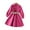 Red, variant on KYAIGUO Toddler Kids Girls Spring Double Breasted Ruffle Dress Trim Belted Trench Coat Dress Fall Flare Sleeve Windbreaker Outerwear for 4-7T