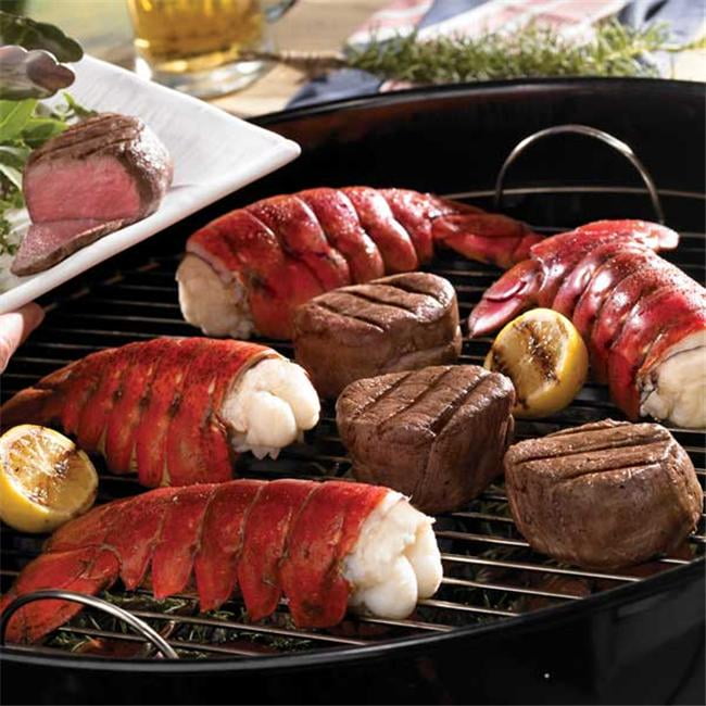 Lobster Gram M6FM10 TEN 67 OZ MAINE LOBSTER TAILS AND TEN 6 OZ FILET