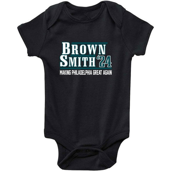 Eagles AJ Brown DeVonta Smith 24 Baby 1 Piece