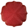 thumbnail image 6 of Red Beaded Placemats Set of 2 for Dining Coffee Table Scratch Heat Stain Resistant Charger Kitchen Decor Durable Tablemats - Fall Autumn Thanksgiving Holiday - 13.75 Inches, 6 of 7