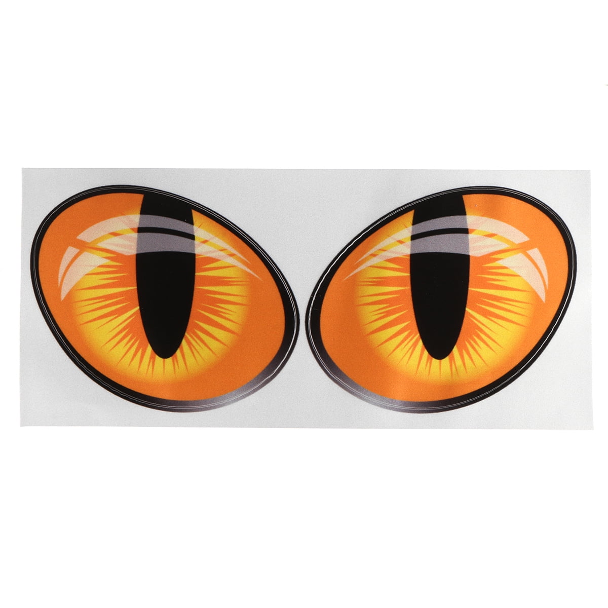 2x Cool 3D Evil Cat Eyes Rearview Mirror Car Sticker Window Decal Graphics