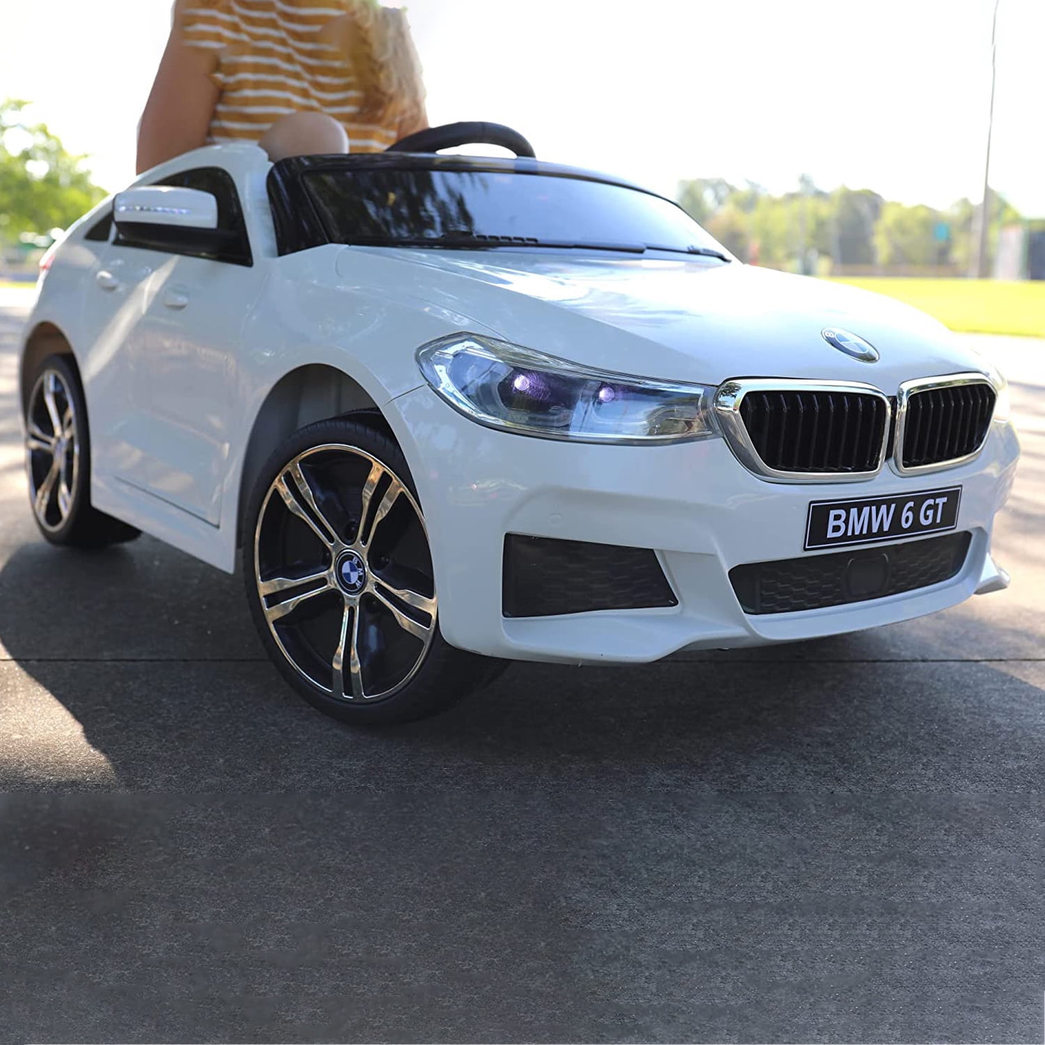 CIPACHO 12 V Powered Ride On Car, Licensed BMW GT Electric Car for Kids, Longer Playtime, Luxury Ride on Toys, White CIPACHO 12 V Powered Ride On Car, Licensed BMW GT Electric Car for Kids, Longer Playtime, Luxury Ride on Toys, White