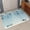 Sky Blue, variant on Small Door Mat Indoor Outdoor 15.7"x23.6", Grey Snowman Christmas Absorbent Non Slip Entry Rug, Snowflake Tree Balls Xmas Low Profile Welcome Mat for Front/Side Door Apartment Entrance Bathroom