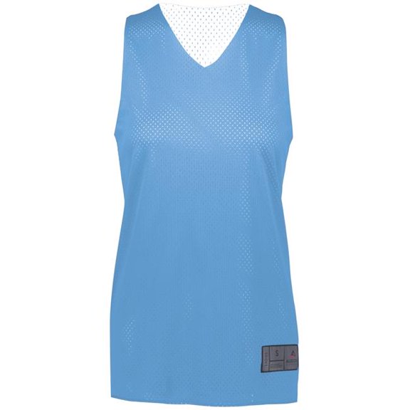 Augusta Ladies Tricot Mesh Reversible 2.0 Jersey 163 Columbia Blue/White M