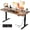Brown, variant on HLDIRECT 40" Electric Standing Desk with Outlets, Sit Stand Up Desk, Adjustable Height Home Office Desk with 2 Preset Heights for Work Study, Maple