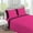 Hot-Pink, variant on DNG Creations 4 Piece Two Tone Sheet Set 100% Egyptian Cotton, 800 Threads Count - 8 Inch Deep Pocket ( Solid Black/Hot Pink - Olympic Queen )