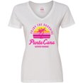 thumbnail image 3 of Inktastic Enjoy The Sunshine Punta Cana Summer Paradise Women's V-Neck T-Shirt, 3 of 5