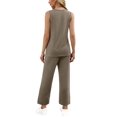 thumbnail image 4 of Trajes de dos piezas WIHOLL 2025 Fashion para mujer Coffee XL, 4 of 4