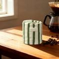 thumbnail image 2 of 10 Oz Coffee Mug Large Espresso Cups With Saucer Ceramic Coffee Mugs Porcelain Coffee Cup With Saucer Hand-Painted Striped Art Cup And Saucer,C, 2 of 4