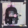 thumbnail image 1 of Sanrios Hello Kittys Backpack Anime Kawaii Cartoon Figure Casual Student Schoolbag Backpack Versatile Large Capacity Halloween, 1 of 4