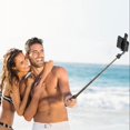 thumbnail image 2 of Selfie Stick Tripod Extendable Phones Selfie Extension Rod Portable Lightweight Phone Tripod Stand With Fill Light 360-Degree Rotation For Face Time Zoom Meeting L11s stainless steel black, 2 of 5