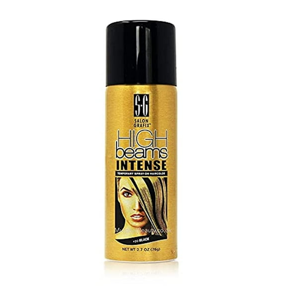 High Beams Intense Temporary Spray On Hair Color - #20 Black Aerosol 2.7 oz.