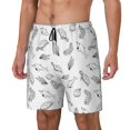 thumbnail image 2 of Uemuo Sea Turtle Pattern Mens Swim Trunks Quick Dry Board Shorts with Mesh Lining, Stretch Beach Shorts Quick Dry No-Chafing Board Shorts-Large, 2 of 9