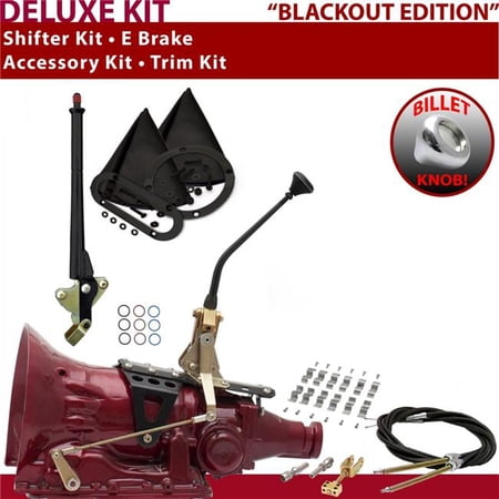 American Shifter TH200 Shifter Kit Black 10 in. E Brake Cable Clamp Trim Kit for EFE29