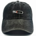 thumbnail image 3 of [Low Battery Symbol Embroidered Cap] 1% Low Battery Symbol Commemorative Baseball Cap Perfect for Birthday, Father's Day, Thanksgiving, 3 of 7