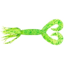 Yamamoto 5" Double Tail Hula Grub Chart W/Lg Grn&Chart