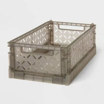 Small Foldable Crate Small Gray