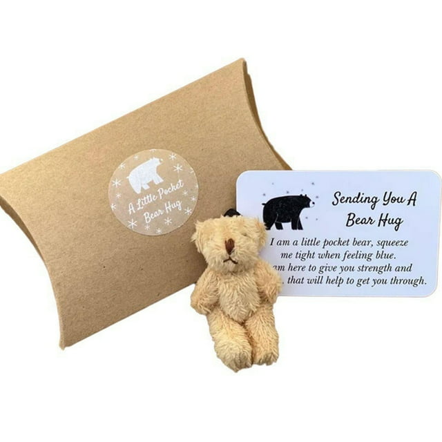 Osito de peluche pequeño, ideal como regalo de agradecimiento, un detalle reconfortante, un recuerdo especial, un regalo perfecto para cualquier ocasión. Osito plegable de tela suave,