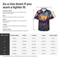 thumbnail image 5 of Disketp Cosmic Irises At Twilight Hawaiian Shirts for Men,Mens Casual Short Sleeve Button Down Shirts Beach Shirt,Medium, 5 of 7