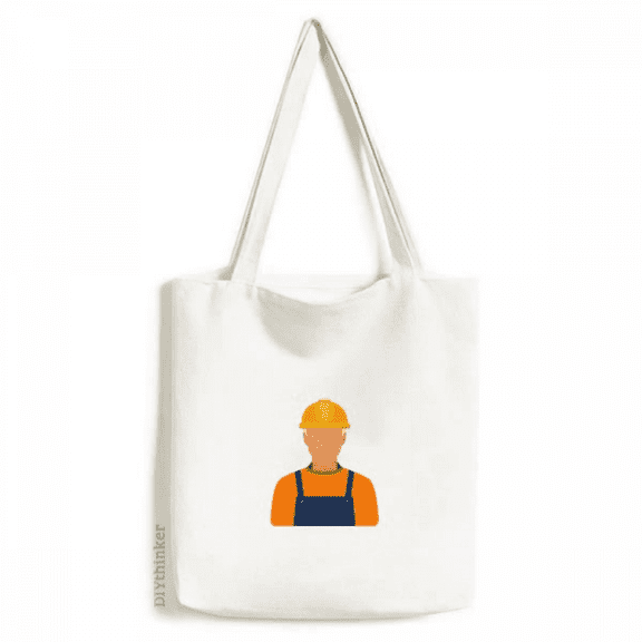 Portrait Platitude Labour Profession Tote Canvas Bag Shopping Satchel Casual Handbag