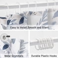 thumbnail image 3 of Watercolor White Flower Shower Curtain,Floral Waterproof Shower Curtains for Bathroom Decor, Modern Ink Plant Bath Curtain Sets with 12 Hooks, 72x72 Inch, 3 of 5