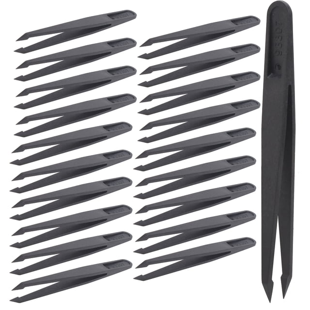 Pinzas de fibra de carbono, 20 piezas Pinzas de reparación de carbono antiestáticas Pinzas antiestáticas diseñadas para profesionales