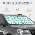 thumbnail image 3 of Kdxio Vintage Floral Print 2-Piece Sun Shade Front Windshield - Foldable Car Front Window Sunshades for Most Sedans SUV Truck, 3 of 6