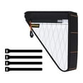 thumbnail image 2 of Bolsa triangular para bicicleta, bolsa para cuadro de bicicleta, accesorios para hombre y mujer, para debajo del tubo de bicicleta con correas para Blanco, 2 of 8