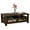 Brown, variant on Costway Coffee Table with2 Drawers & Open Shelf Modern Rectangular Wood Living Room Table Natural