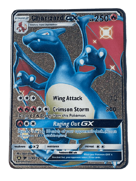 Pokemon Charizard Gx Metal Card Walmart Com