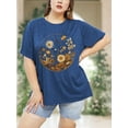 thumbnail image 6 of XCHQRTI Faith T Shirt Plus Women Graphic Tees Sunflower Christian Tops Clothes Short Sleeve, 6 of 6