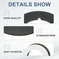 thumbnail image 3 of Uxcell Door Knob Plates, 4 Pcs Round Plate Cover for Door Deadbolt Black, 3 of 6