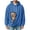 Blue, variant on Dog Carrier Hoodie with Cat Pouch, Oversized Pet Holder Sweatshirt with Zipper Pocket, Soft Kangaroo Pocket Hooded Pullover for Puppy Pet Lovers Gift